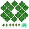 VEVOR Artificial Boxwood Panels, 16 PCS 20"x20" Boxwood Hedge Wall Panels, PE Artificial Grass Backdrop Wall 1.6"