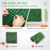 VEVOR Artificial Boxwood Panel UV 24pcs Boxwood Hedge Wall Panels Artificial Grass Backdrop Wall 20" X 20" 4 cm Green Grass Wall Fake Hedge for Decor