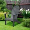 Wooden Outdoor Lounge Chair with Ergonomic Design for Yard and Garden